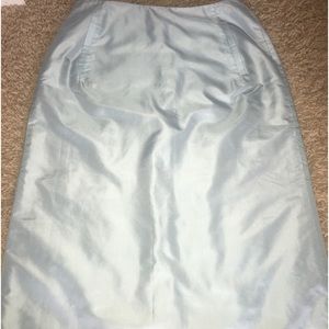Vintage J Crew 100% Silk Reversible Pencil Skirt in a Lovely Blue Color